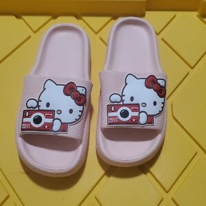 Hello Kitty Pink Kids Slide Sandals
